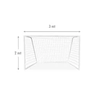 Kép 2/8 - Zeus 3x2 m alu kapu hálóval