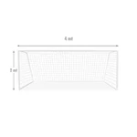 Kép 2/8 - Zeus 4x2 m alu kapu hálóval