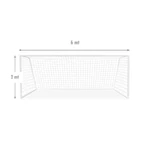 Kép 2/2 - Zeus 6x2 m alu kapu hálóval