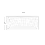 Kép 2/8 - Zeus 7x2 m alu kapu hálóval