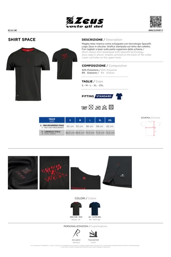 Zeus T-shirt Space