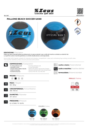 Pallone Beach Soccer Sand