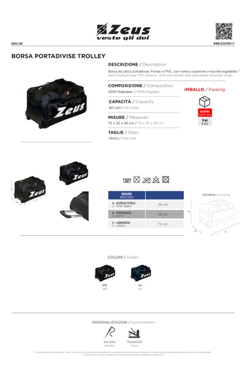 Borsa Portadivise Trolley