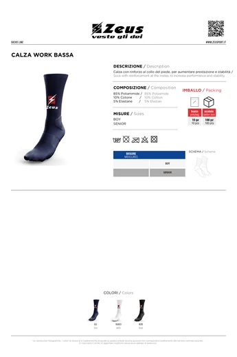 Calza Work Bassa