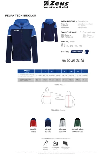 Felpa Tech Bikolor