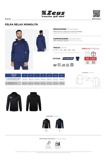 Felpa Relax Monolith