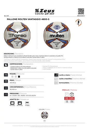 Pallone Molten Vantaggio