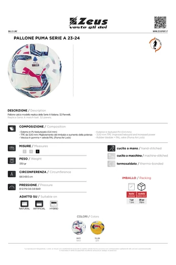 Pallone Puma Serie A