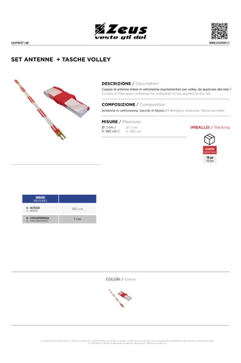 Set Antenne + Tasche Volley