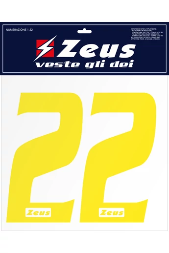 Zeus Numerazione completa 1-22 cm - SPORT36 ZEUS