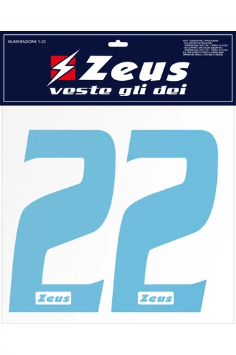 Zeus Numerazione completa 1-22 cm 10 - SPORT36 ZEUS