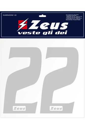 Zeus Numerazione completa 1-22 cm 10 - SPORT36 ZEUS