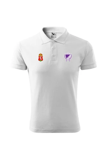 KTE Labdarúgó Akadémia galléros férfi póló fehér