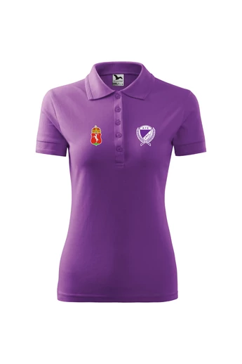 KTE Labdarúgó Akadémia galléros női póló lila