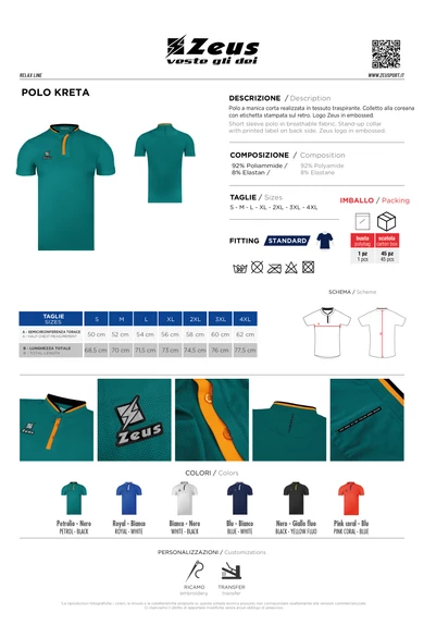 Zeus Polo Kreta póló