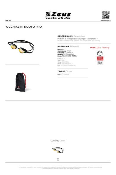 Occhialini Nuoto Pro