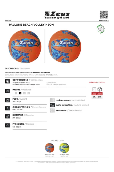 Pallone Beach Volley Neon