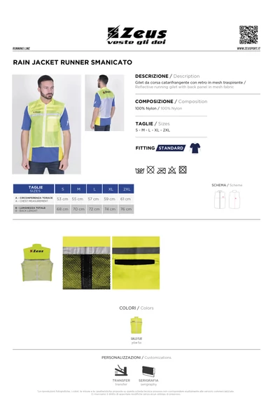 Rain Jacket Runner Smanicato