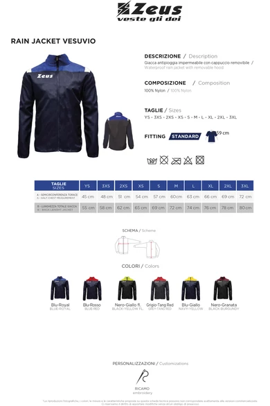 Rain Jacket Vesuvio