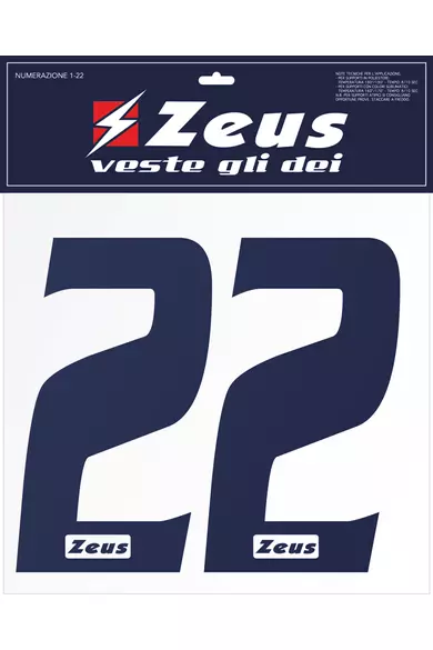 Zeus Numerazione completa 1-22 cm - SPORT36 ZEUS